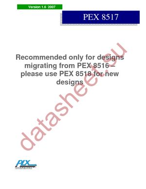 PEX8517-AC25BIG datasheet  